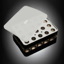 Isbitform kuler m/ lokk 3 cm svart