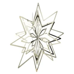 Istind dekorasjonsstjerne 23 cm gull