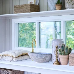 Ivenne sittepute 45x45 cm oker