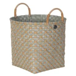 Ivy & Rose medium kurv m/håndtak 30x27 cm matcha green