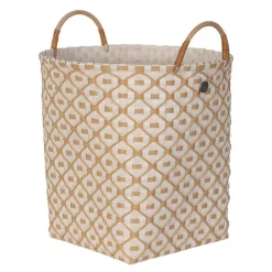 Ivy & Rose stor kurv m/håndtak 35x35 cm champagne