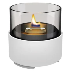 Ivy bordlykt 13 cm hvit