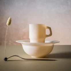 Jade asjett 21 cm beige