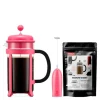 Java kaffesett 3 deler rosa
