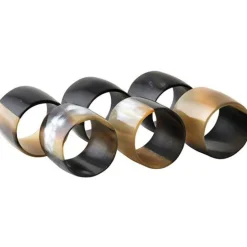 Jay serviettring gaveeske 6 stk 4,5 cm natural