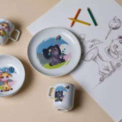 Jippi & Truls barnesett 3 deler porselen