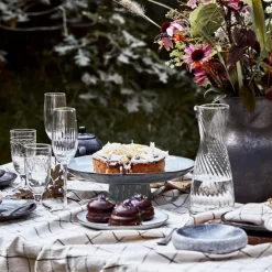 Join duk 260x150 cm svart/off-white