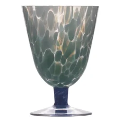 Jubalong vinglass 26 cl turkis/blå