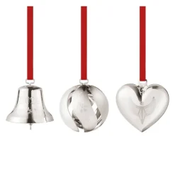 Jul 2024 juledekorasjon 3 stk sølv