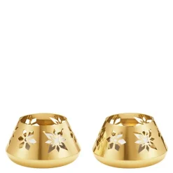 Jul 2024 lysestake 7,5x4 cm 2 stk gull