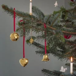 Jul 2024 ornament hjerte gull