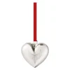 Jul 2024 ornament hjerte sølv