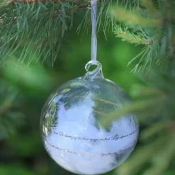 Julekule m/ sang 12 cm gull