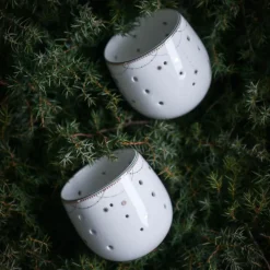 Julemorgen Girlander lyslykt 8 cm 2 stk