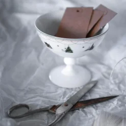 Julemorgen Story dessertskål m/stett multifarget