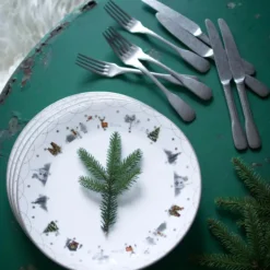 Julemorgen Story tallerken 25 cm 2 stk