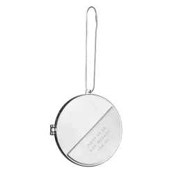 Julepynt medaljong m/fotoramme 7x7 cm mormor sølv