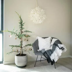 Julepynt m/fotoramme Min første jul 7x0,5 cm 14K gull