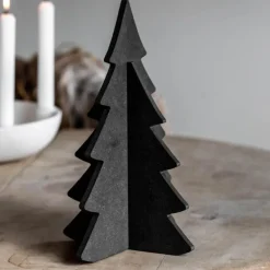 Juletre large 30 cm grå