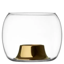 Kaasa telyslykt 14,1x11,5 cm klar/rosegull