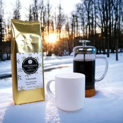 Kaffe 250 g gull/hvit