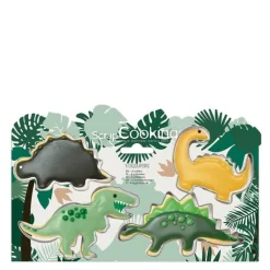 Kakeform dinsosaur 4 stk stål