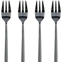 Kakegaffel 14,4 cm 4 stk svart