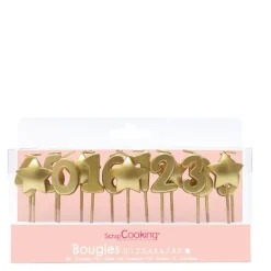 Kakelys tall 15 stk gull