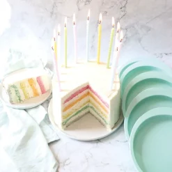 Kakelys vridde 12 stk pastell multi