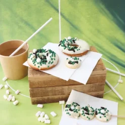 Kakestrø fotball 50 g grønn/multi