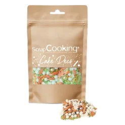 Kakestrø påske 60 g oransje/multi