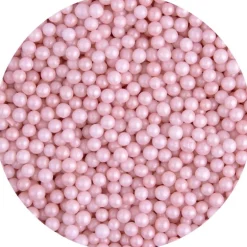 Kakestrøssel perler 4 mm 90g rosa pastell
