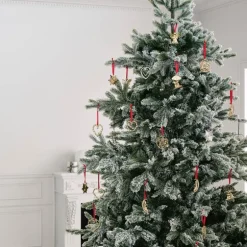 Karen Blixen harpe engel H7 cm forsølvet