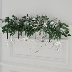 Karen Blixen harpe engel H7 cm forsølvet