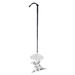 Karen Blixen julekyss H8 cm forsølvet