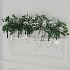 Karen Blixen julekyss H8 cm forsølvet