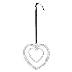 Karen Blixen kulehjerte H12 cm forsølvet