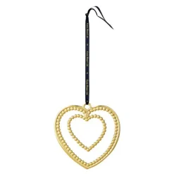 Karen Blixen kulehjerte H12 cm forgylt