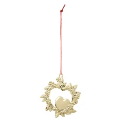 Karen Blixen vilt hjerte 8 cm forgylt