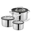 Karla grytesett 1,5L/2L/3L stål