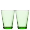 Kartio glass 40 cl 2 stk eplegrønn