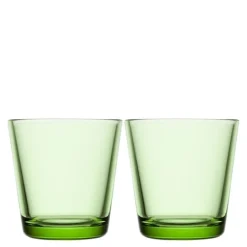 Kartio glass 21 cl 2 stk eplegrønn