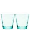 Kartio glass 21 cl 2 stk vanngrønn