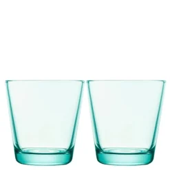 Kartio glass 21 cl 2 stk vanngrønn