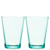 Kartio glass 40 cl 2 stk vanngrønn