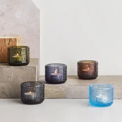 Kastehelmi lyslykt 64 mm grå