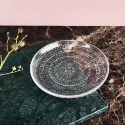 Kastehelmi tallerken 17 cm klar