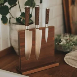 Kaya magnetisk knivholder 24x10x2 cm akasie