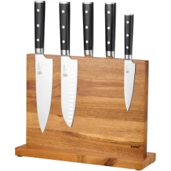 Kaya XL knivstativ akasietre 34 cm magnet på 2 sider natur