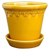Københavner blomsterpotte 18 cm gul amber